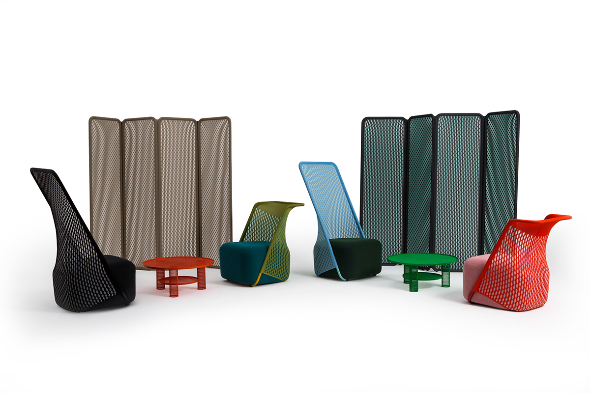 Hybrid design concept，High elastic textile material，Traditional sofa seat，