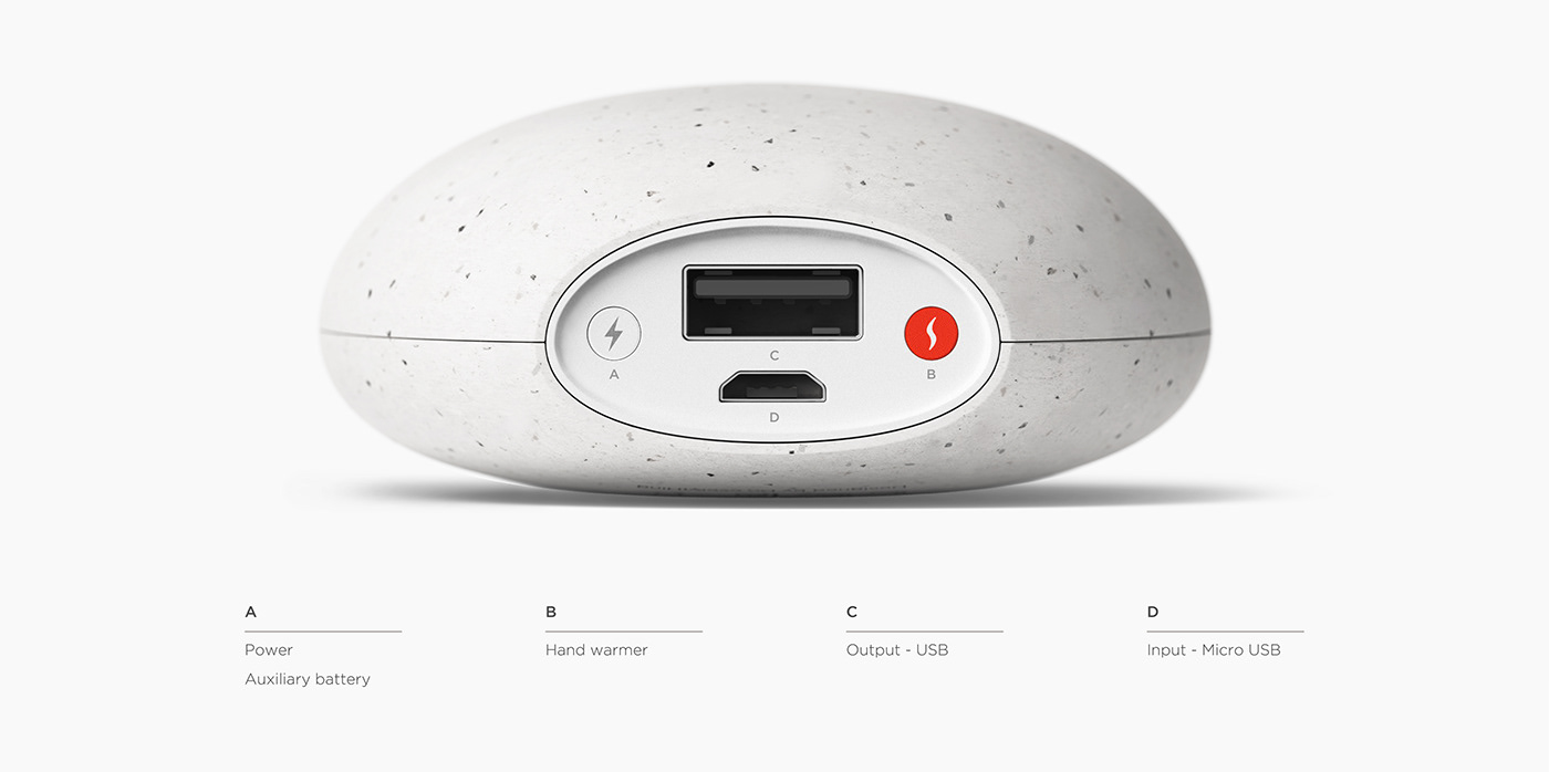 Boobi，stone，portable battery，Warm hands，