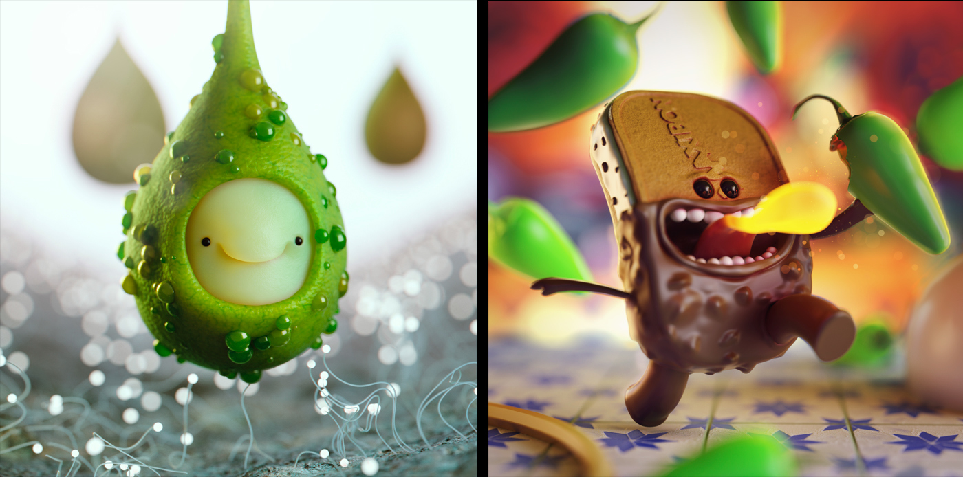 Character design，Doll hand，Interesting styling，City Tesla，