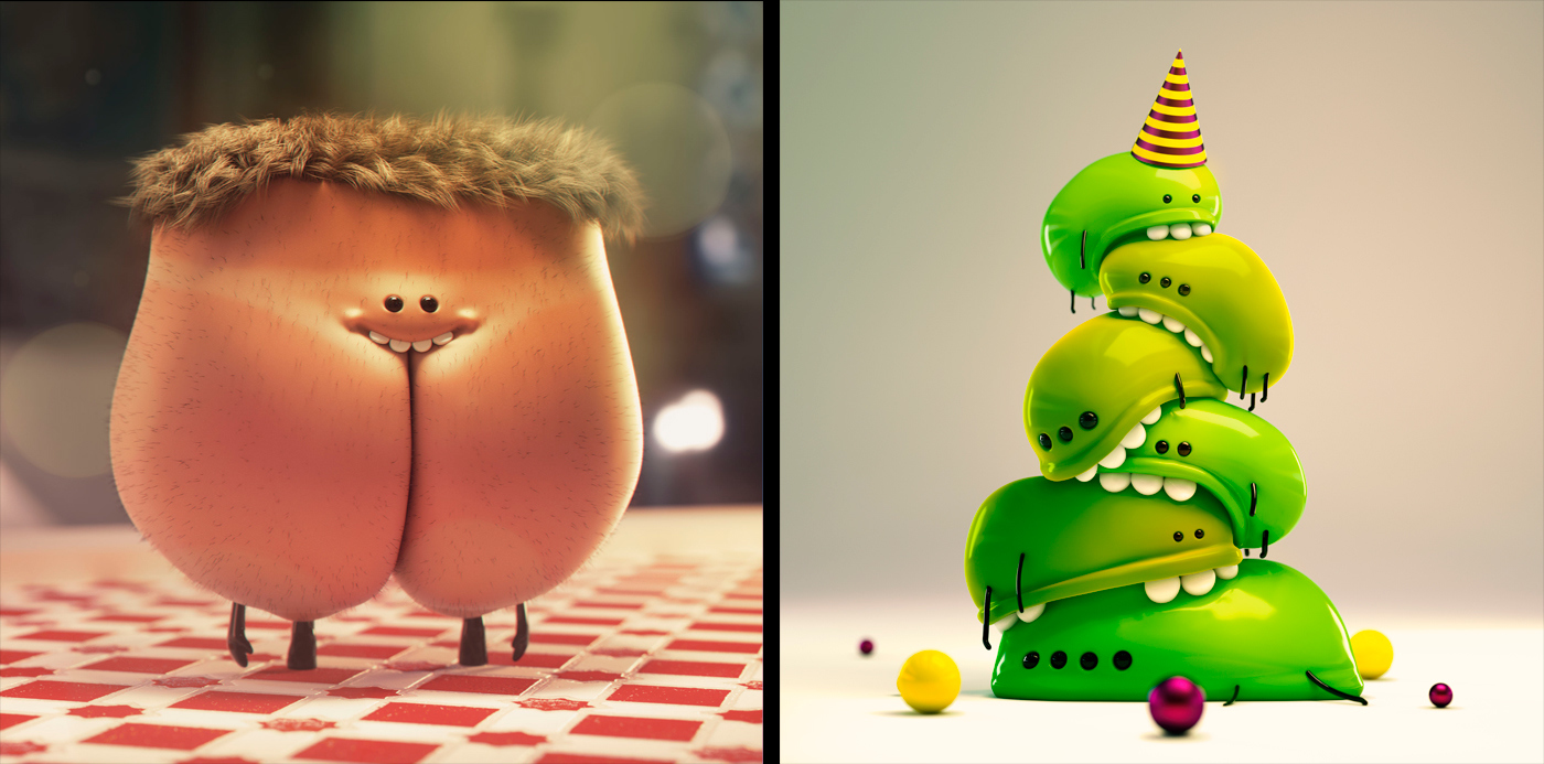 Character design，Doll hand，Interesting styling，City Tesla，