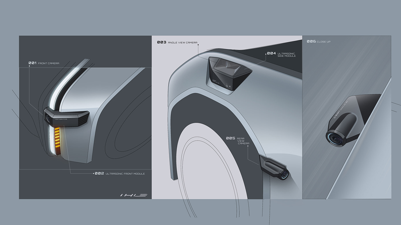 Driverless，Electric，automobile，U-Shift，concept，modularization，