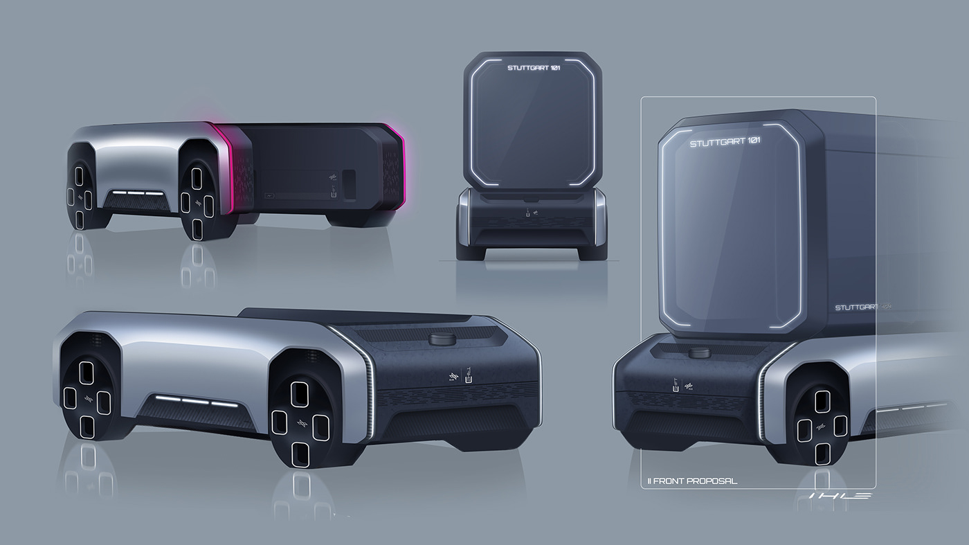 Driverless，Electric，automobile，U-Shift，concept，modularization，