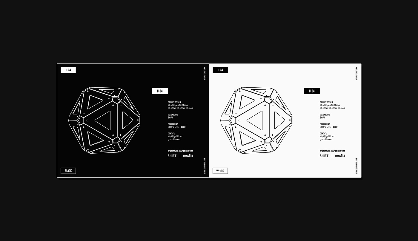 照明灯，概念设计，二十面体灯体，现代照明，