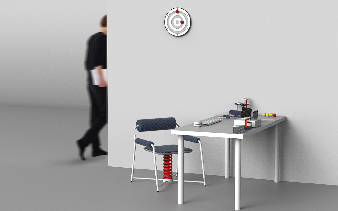 calendar，chair，Dart board，mouse，