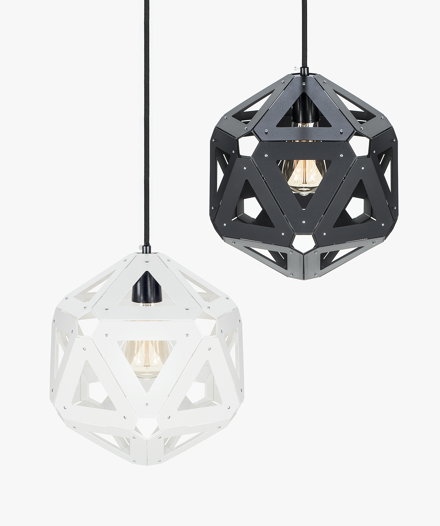 floodlight，conceptual design，Icosahedral lamp body，Modern lighting，