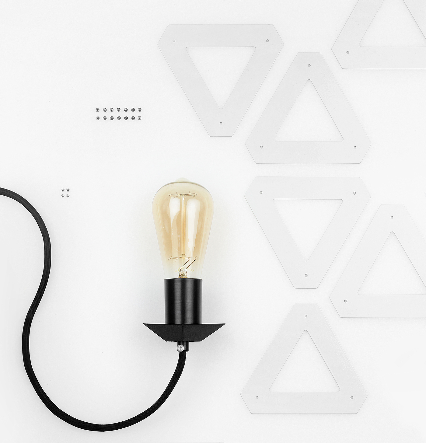 floodlight，conceptual design，Icosahedral lamp body，Modern lighting，