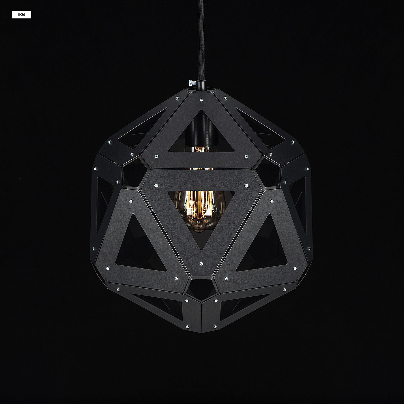 floodlight，conceptual design，Icosahedral lamp body，Modern lighting，