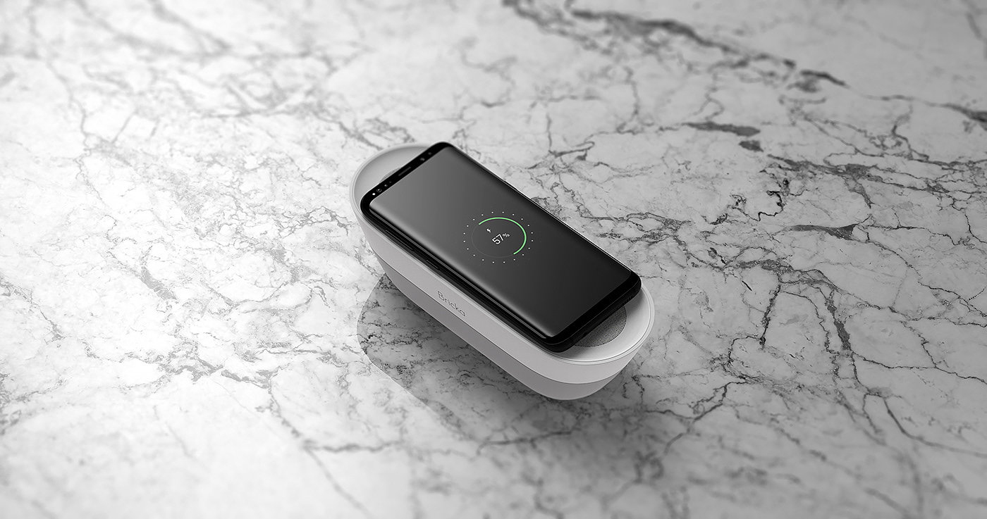 Bricka Speaker，Tray type，wireless charger ，speaker，