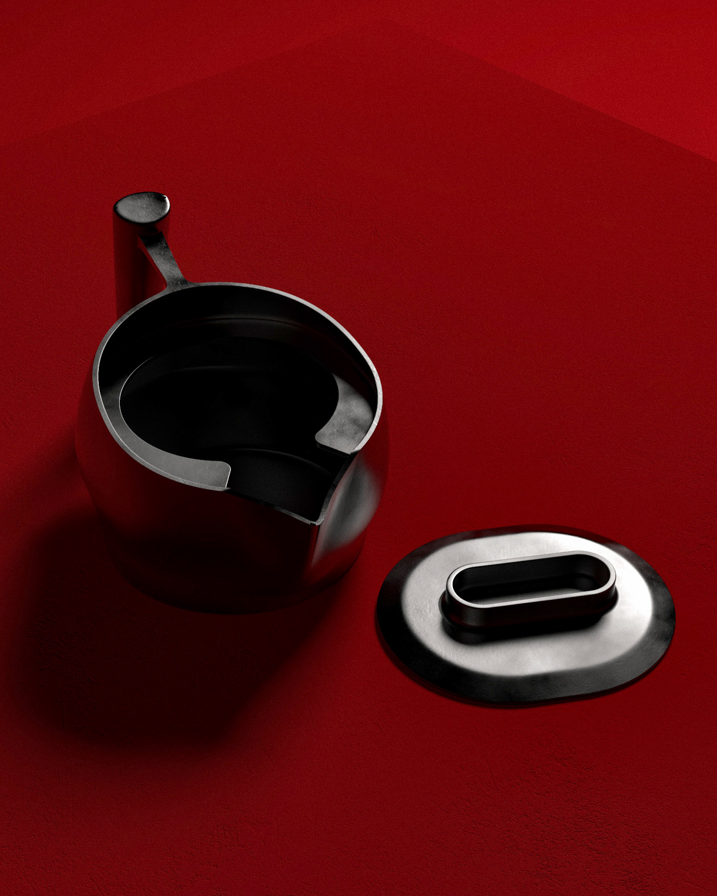 kettle，quiet，iron，black，