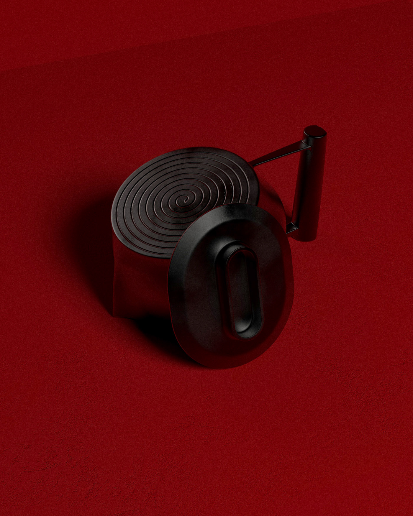 kettle，quiet，iron，black，