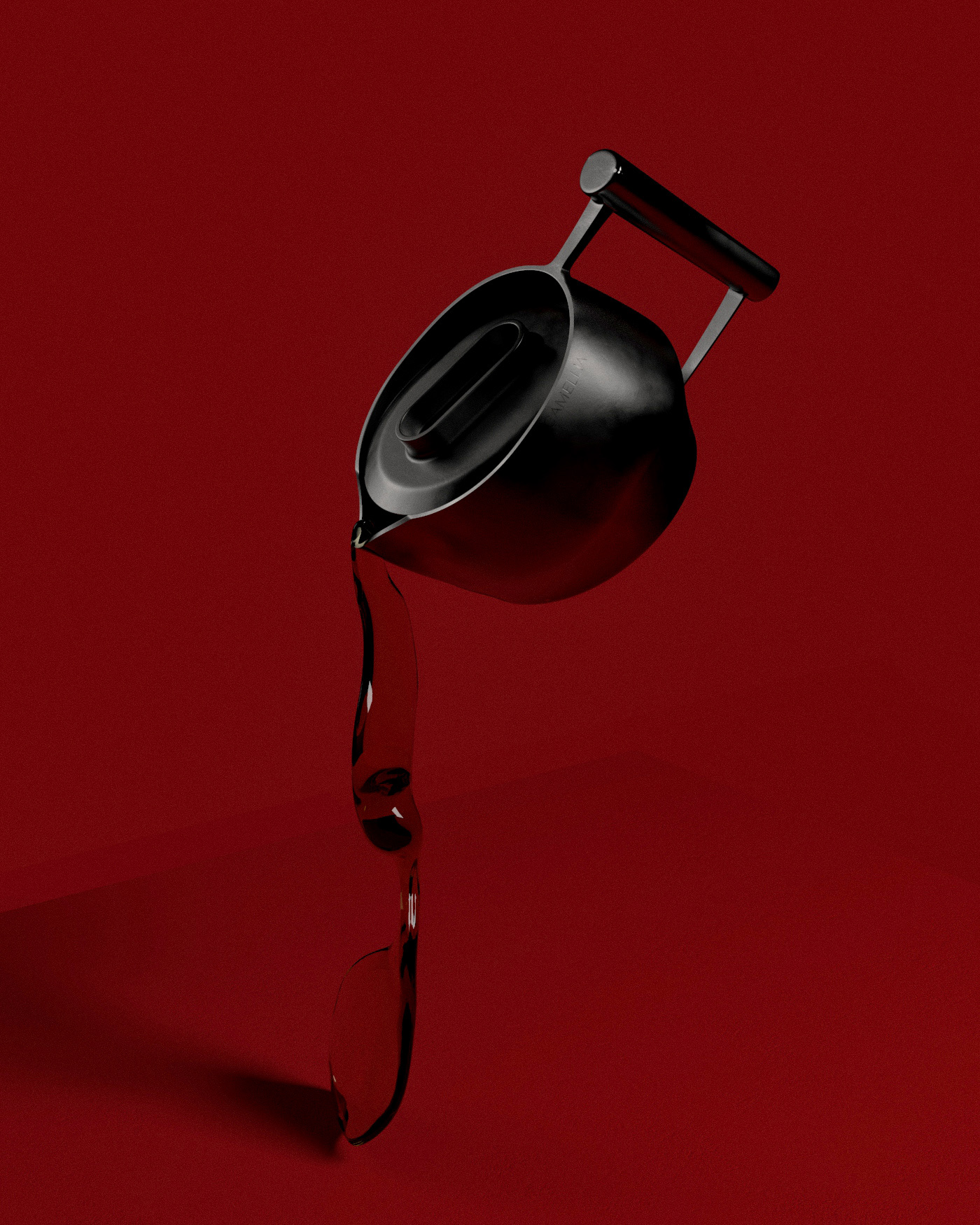 kettle，quiet，iron，black，