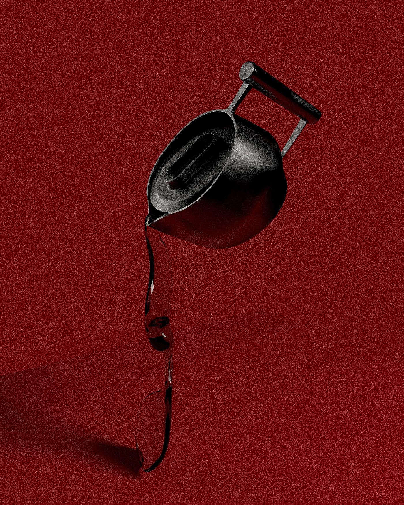 kettle，quiet，iron，black，