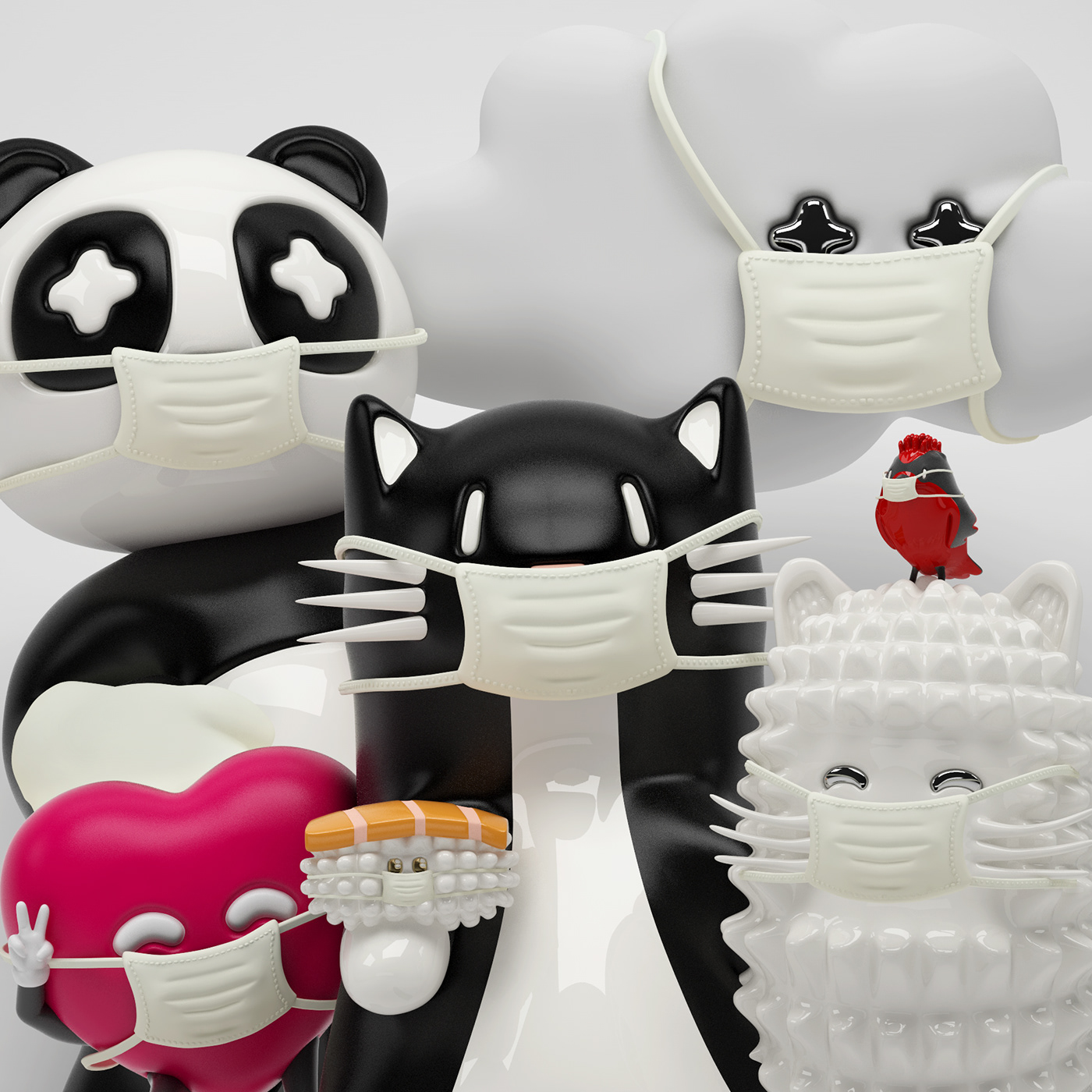 Mask，habit，pneumonia，