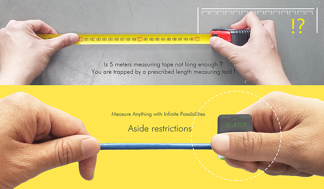 Tape measure，bye-bye，originality，Design，tool，equipment，