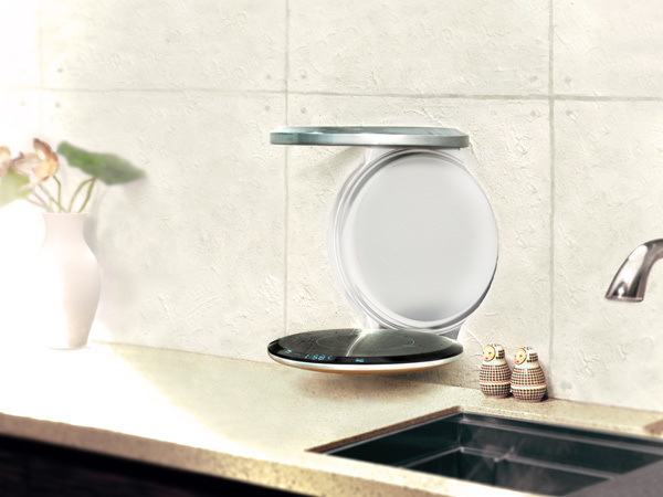 save，space，Electromagnetic furnace，Design，originality，tool，equipment，kitchen，