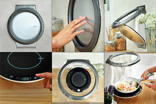 save，space，Electromagnetic furnace，Design，originality，tool，equipment，kitchen，