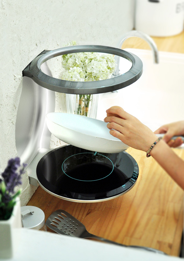 save，space，Electromagnetic furnace，Design，originality，tool，equipment，kitchen，