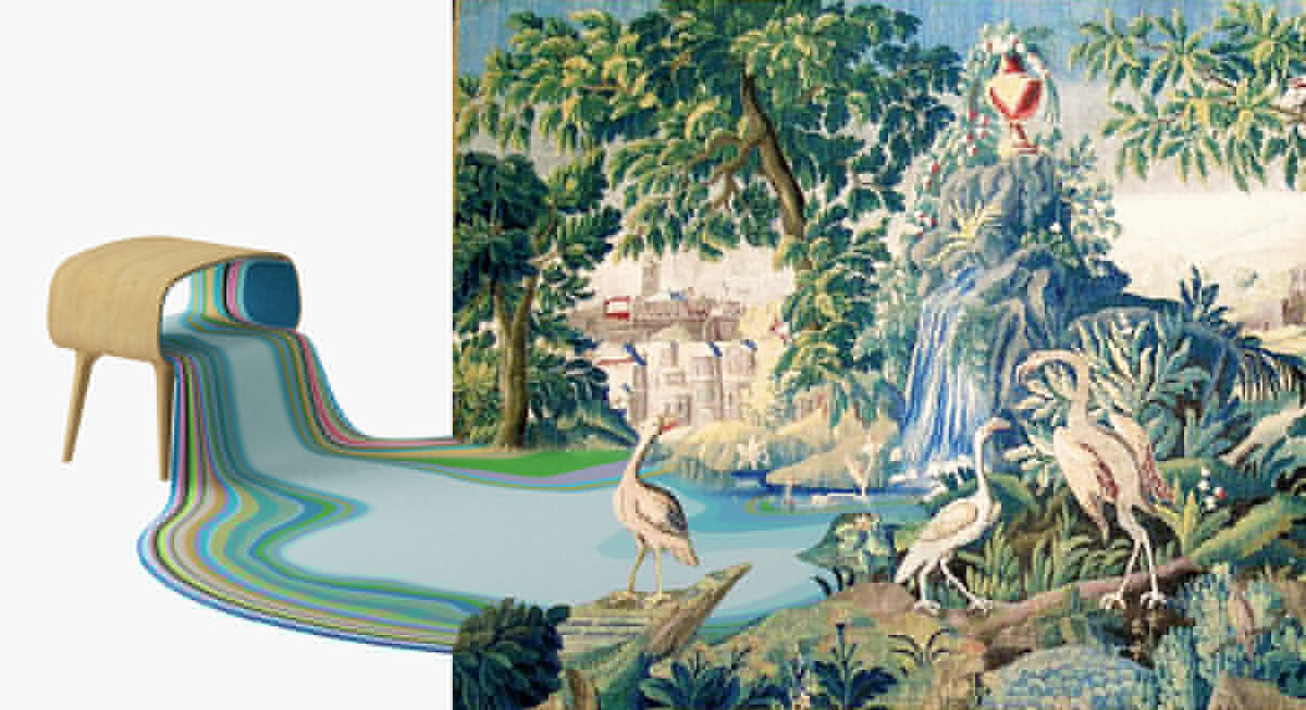 Furniture creativity，Exquisite textile，Fusion design，carpet，furniture design ，