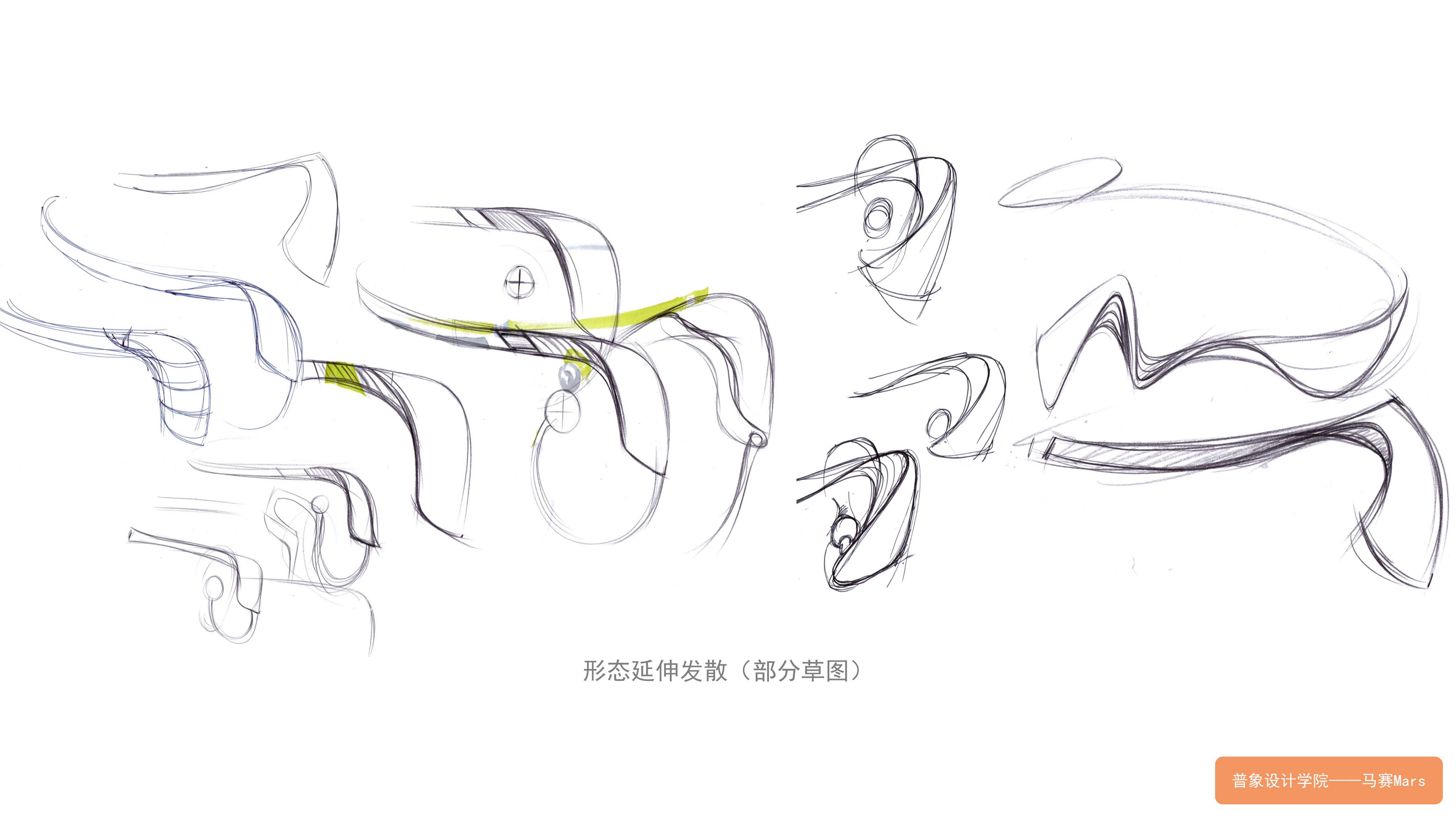 headset，Ideation machine，Brain wave，Intelligent hardware，Smart wearable products，Design sketch，