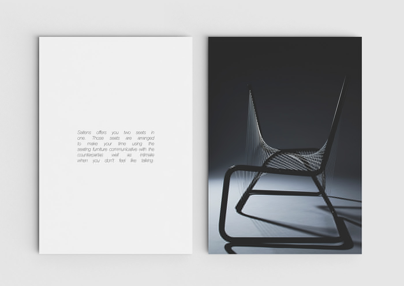chair，Double chair，Design process，Creative source，