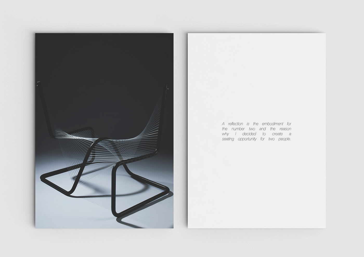 chair，Double chair，Design process，Creative source，