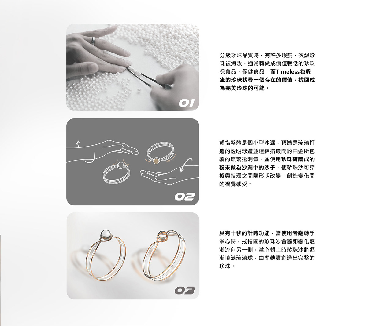 Michael Chang，Timeless，Ring，Pearl sand，ornaments，