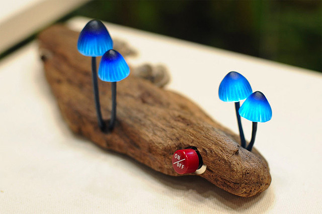 可爱，蘑菇，灯，创意，设计，