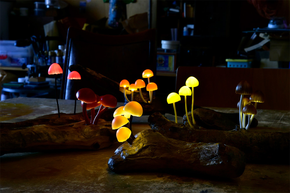 lovely，Mushroom，lamp，originality，Design，