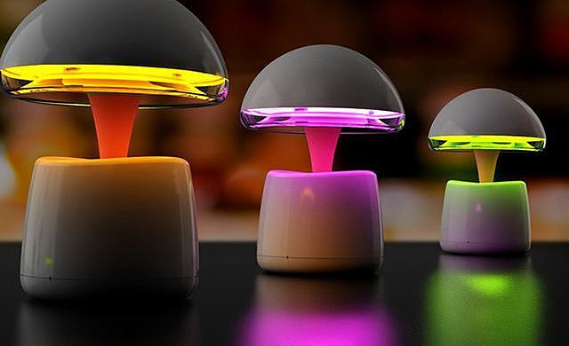 可爱，蘑菇灯，设计，创意，工具，