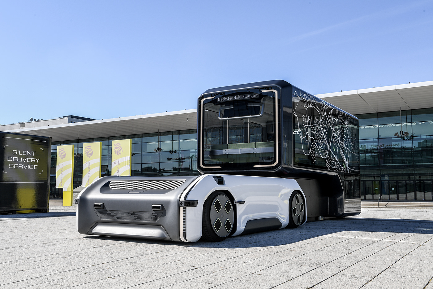 Driverless，electric vehicle，concept，U-Shift，modularization，