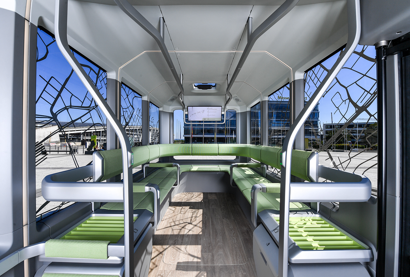 Driverless，electric vehicle，concept，U-Shift，modularization，