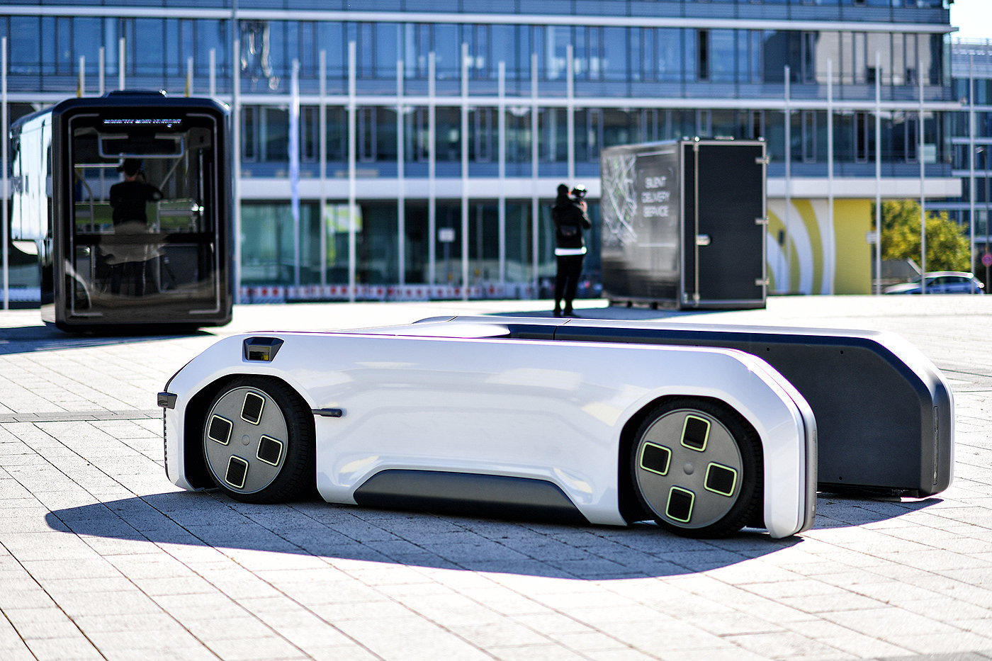 Driverless，electric vehicle，concept，U-Shift，modularization，