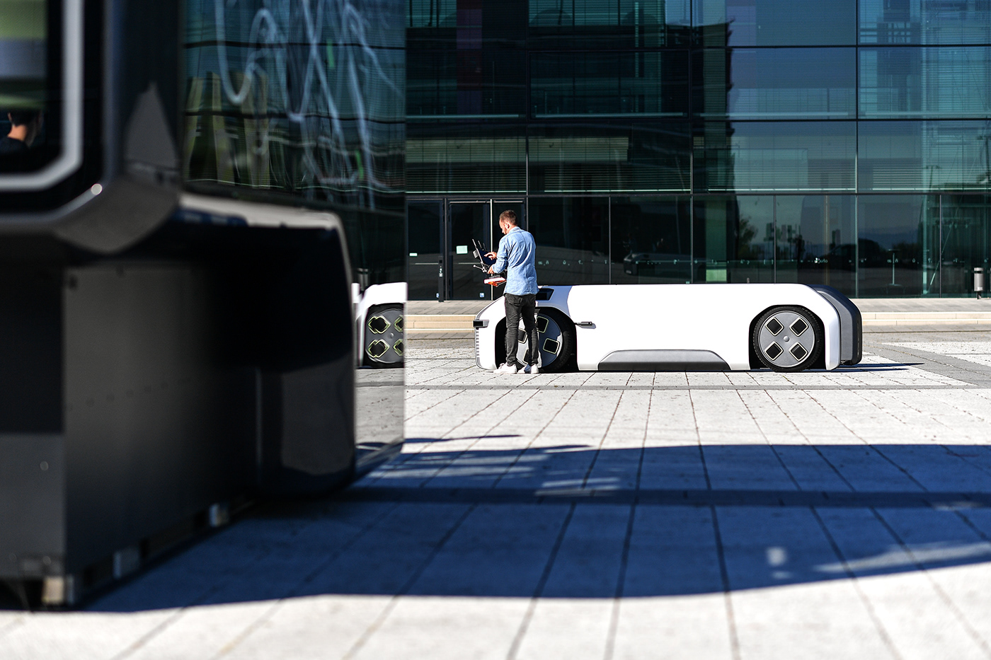 Driverless，electric vehicle，concept，U-Shift，modularization，