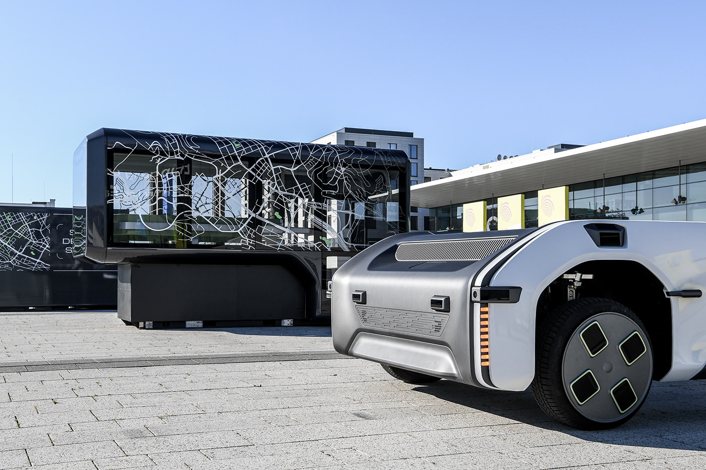 Driverless，electric vehicle，concept，U-Shift，modularization，