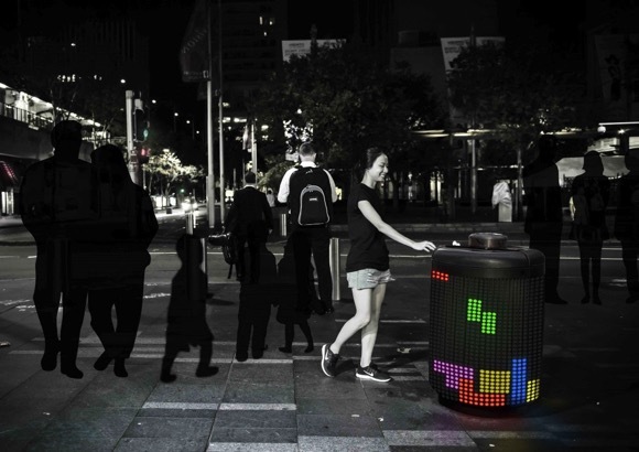 interest，Tetris，trash can，originality，Design，tool，equipment，