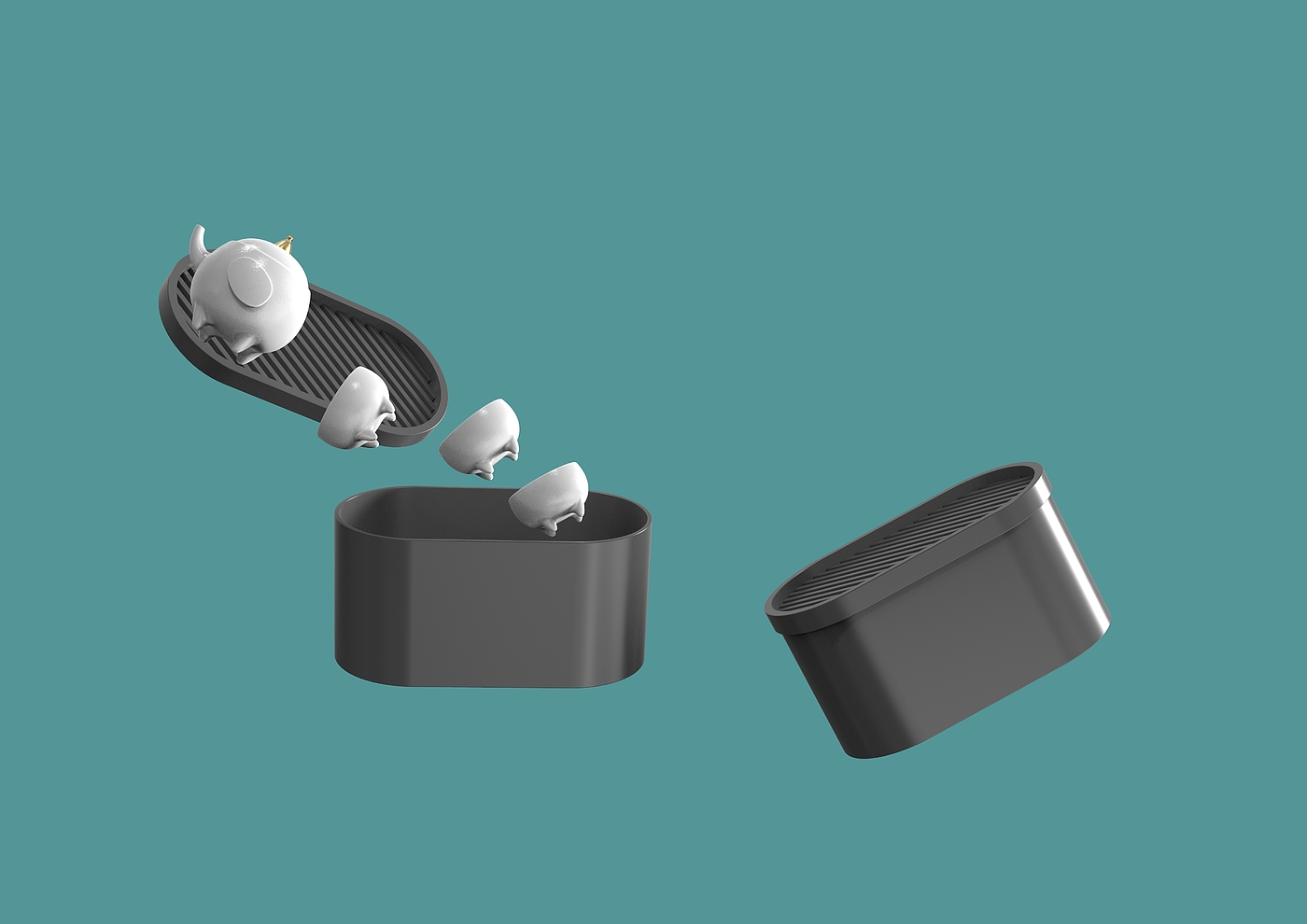 Bionic tea set design，