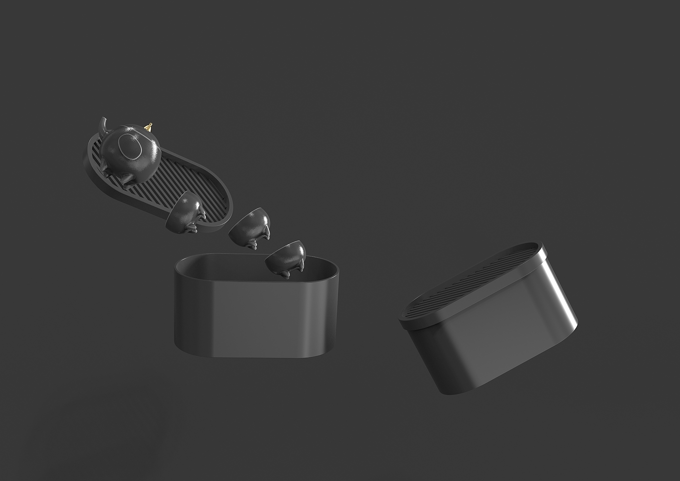 Bionic tea set design，