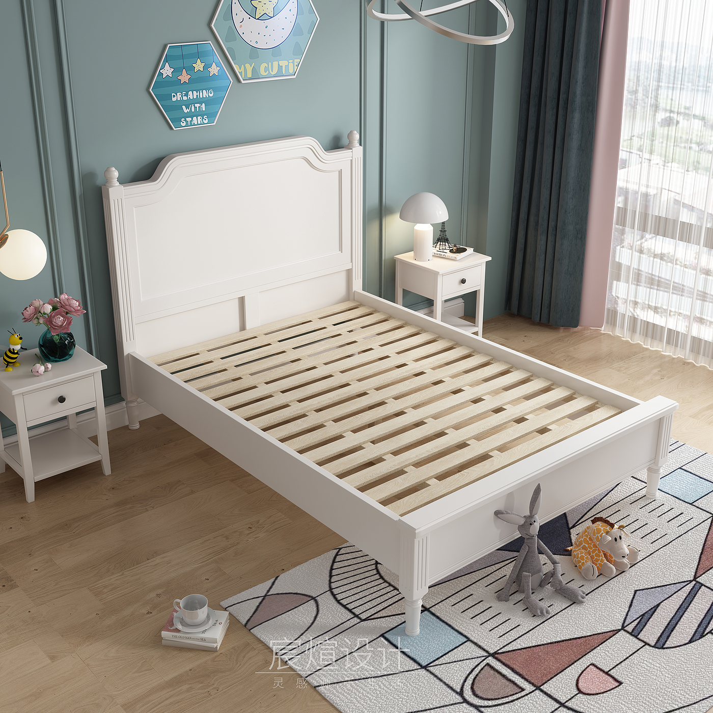 Children's furniture，Modern simplicity，furniture，Furniture modeling and rendering，