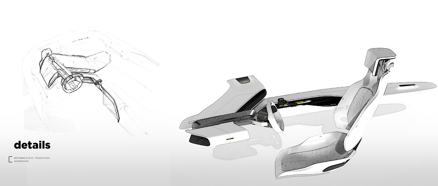 JAGUAR INTERIOR，Jaguar interior，Hand drawn，