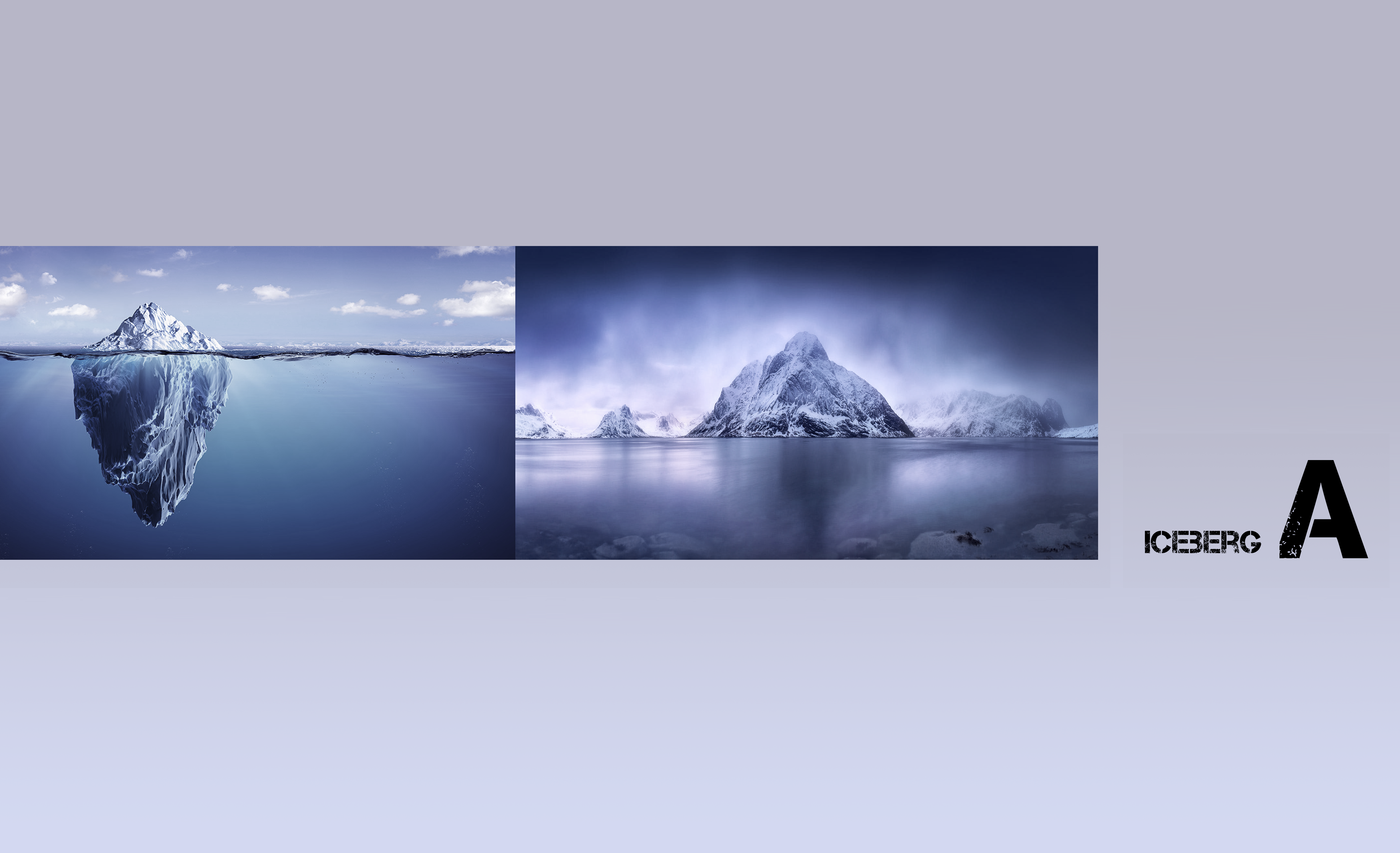 Ice, gradient, day and night，