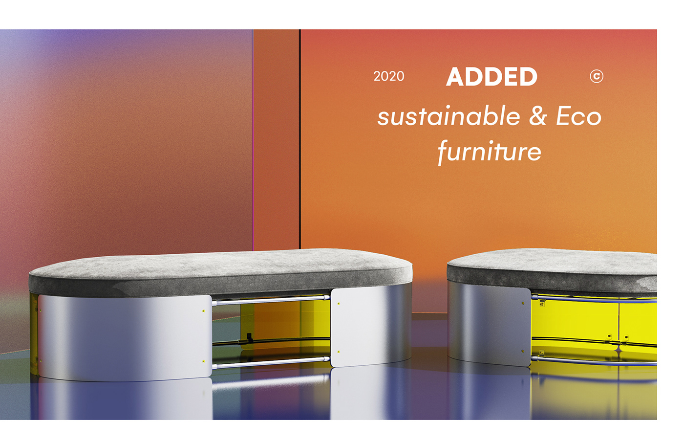 Sustainable furniture series，《ADDED》，assemble，