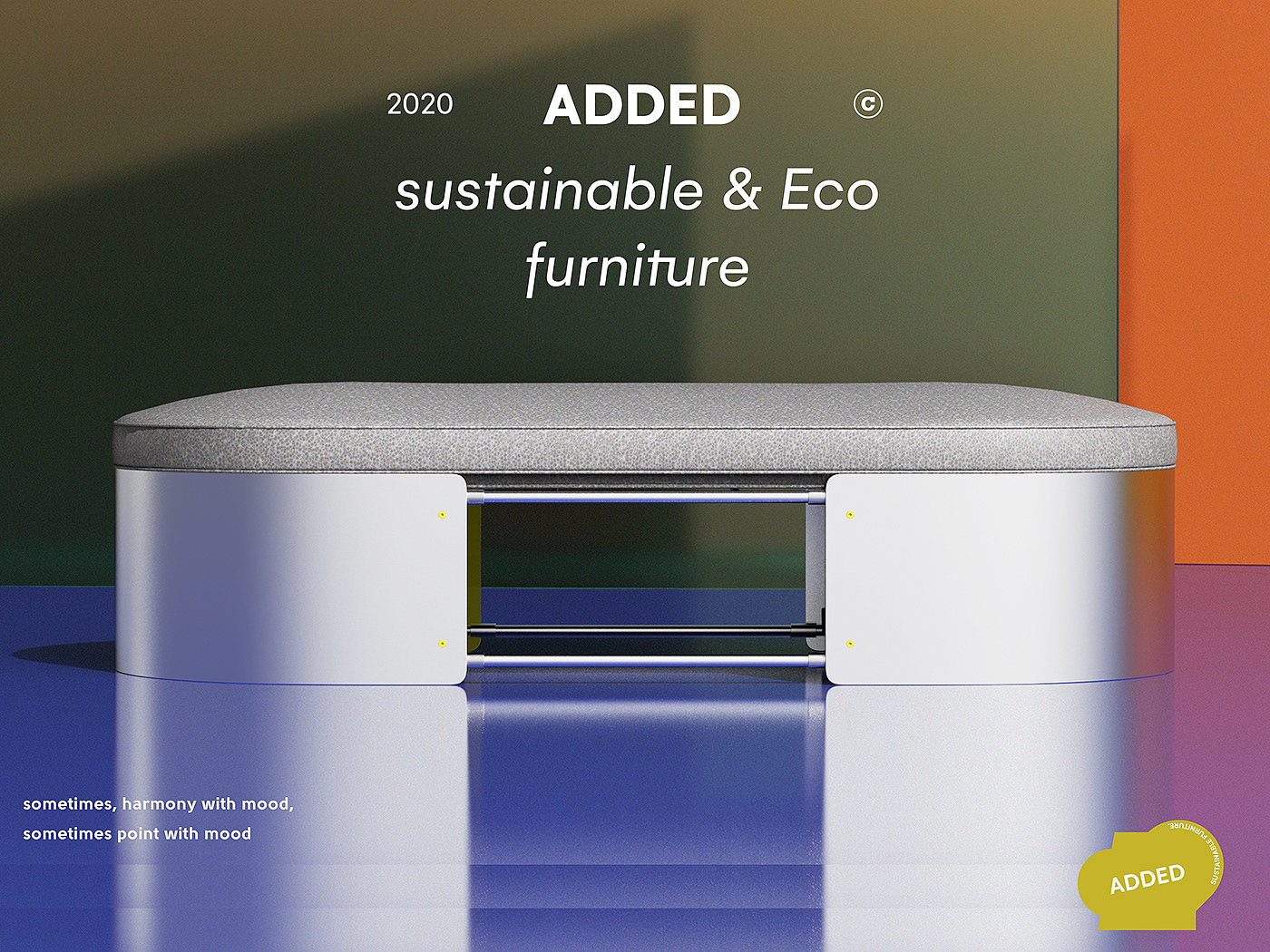 Sustainable furniture series，《ADDED》，assemble，