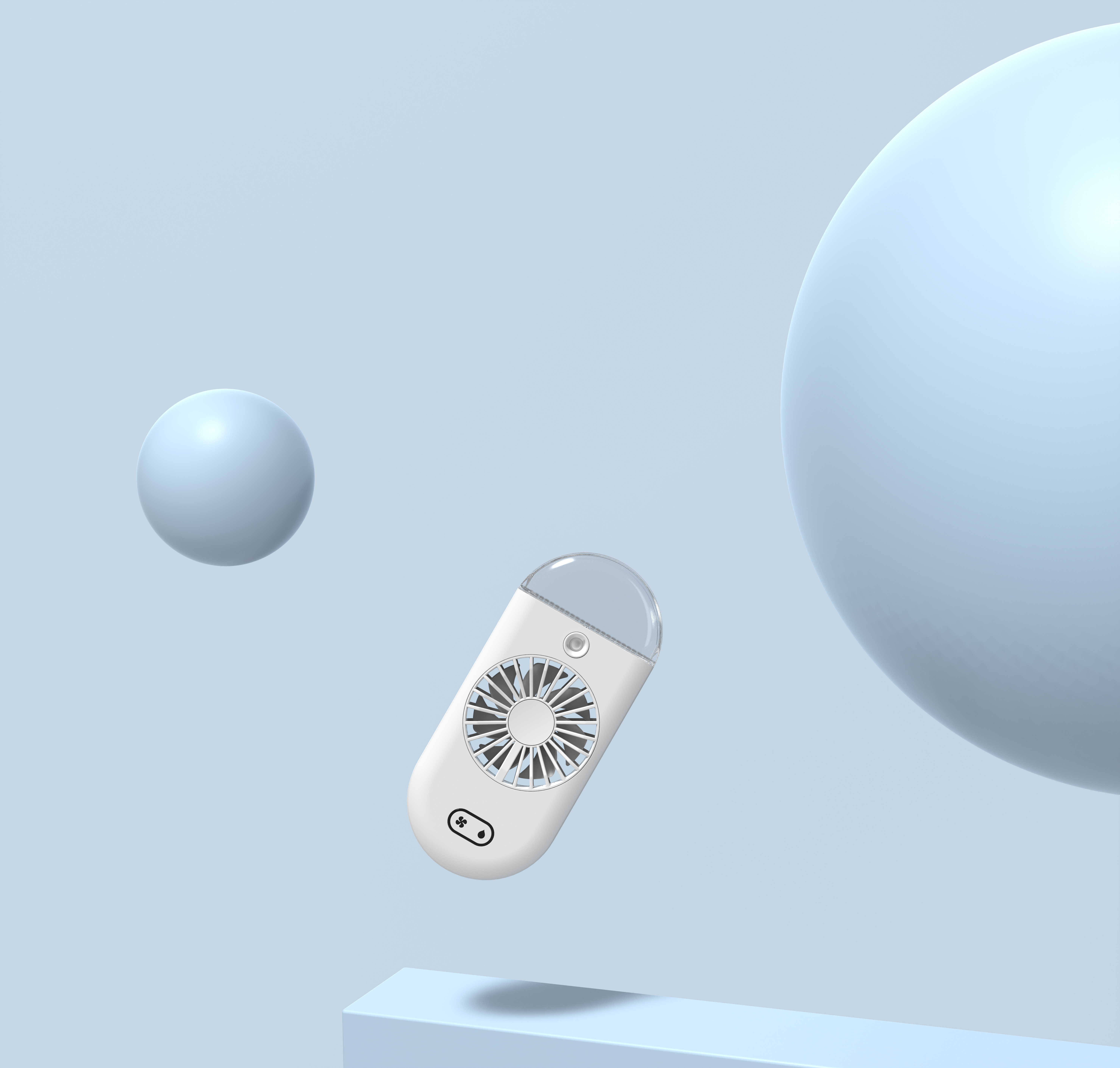Handheld fan，humidification，