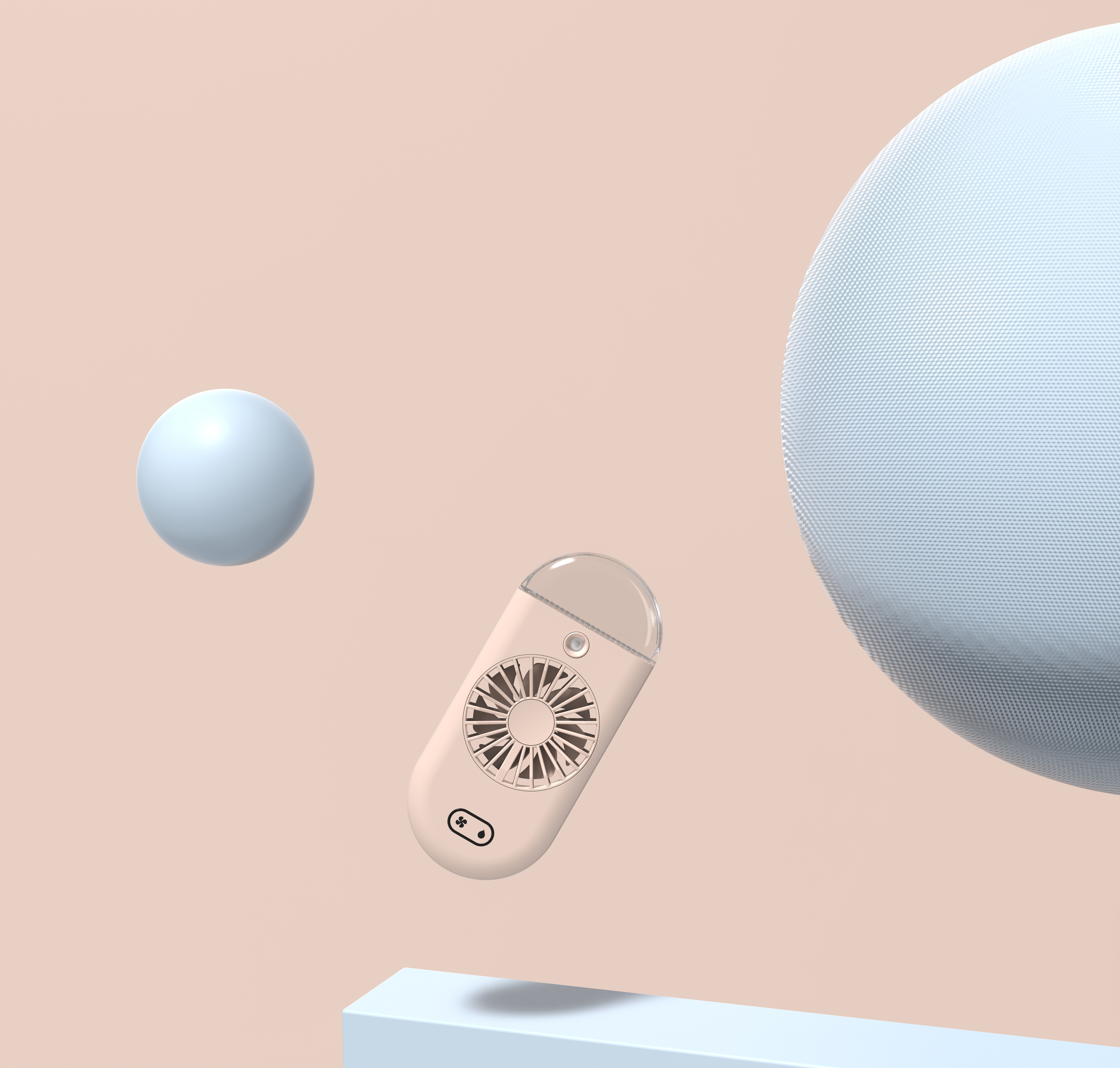 Handheld fan，humidification，