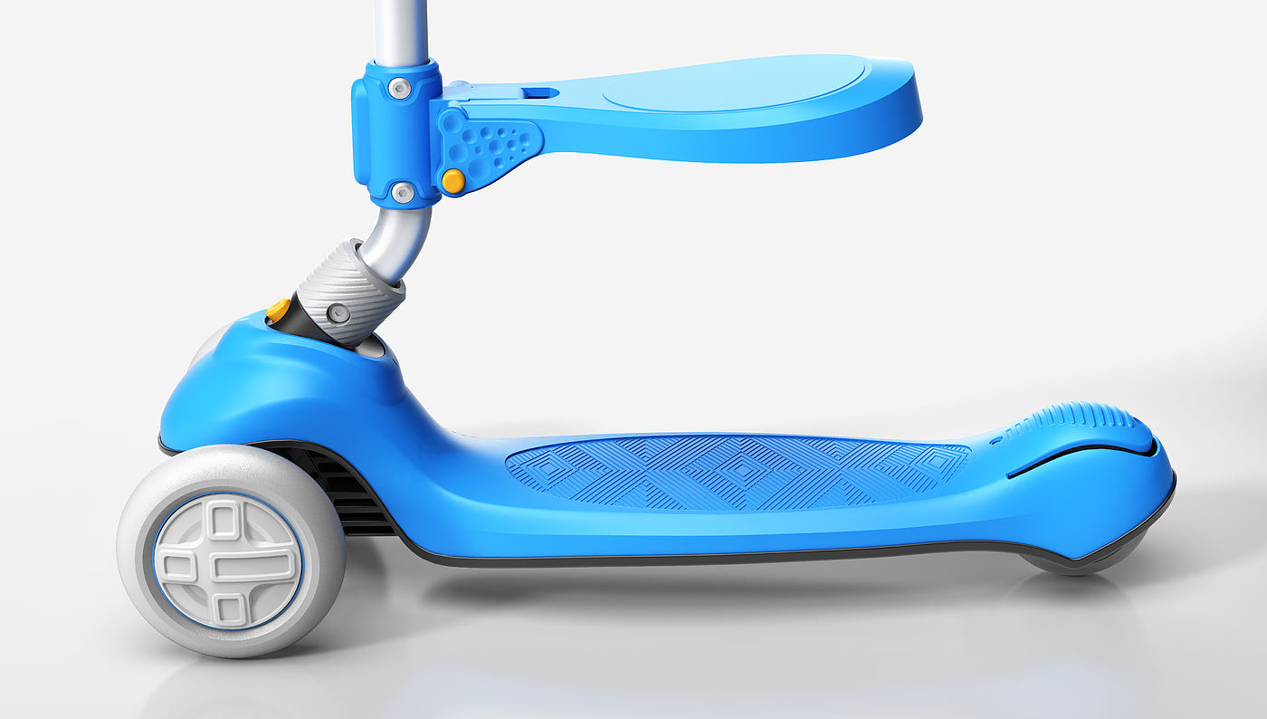 Appearance design，Scooter，Children's scooters，One shot design，