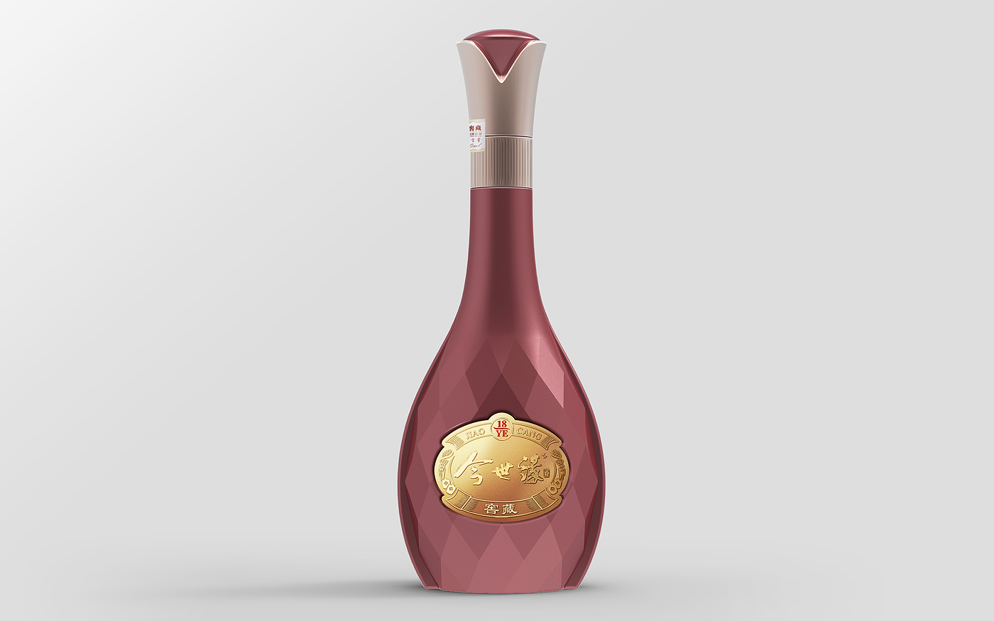 Tobacco and alcohol, bottle design，