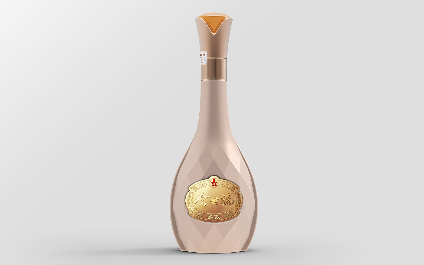 Tobacco and alcohol, bottle design，