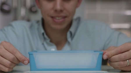 fold，plastic cement，Lunch box，originality，Design，