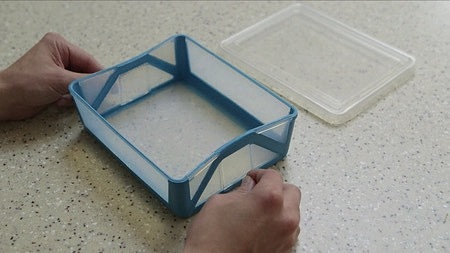 fold，plastic cement，Lunch box，originality，Design，