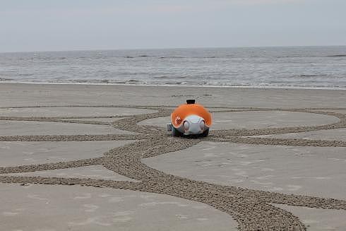 Sand painting，Mechanical turtle，originality，Design，Digital，intelligence，